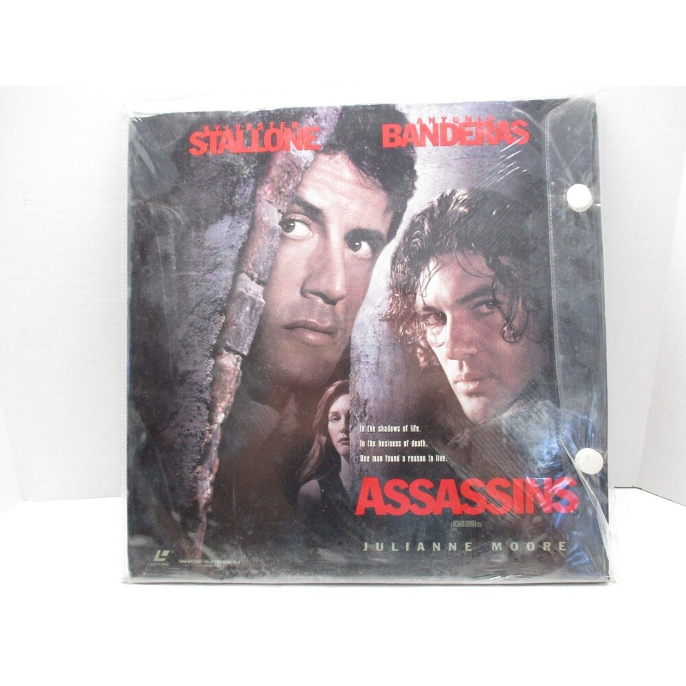 Assassins Laserdisc 1996 Widescreen Edition Sylvester Stallone Antonio Banderas